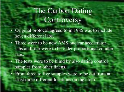controversy over carbon dating